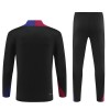 Sudadera De Entrenamiento Barcelona Cremallera De Cuarto 2024-25 Negra - Niño